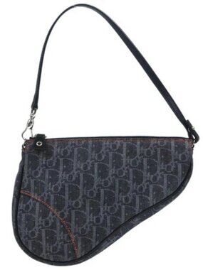 Christian Dior Navy Denim Trotter Saddle Handbag MC1005 184948
